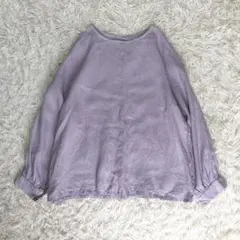 fog linen work 麻 リネン ブラウス ラベンダー プルオーバーのサムネイル