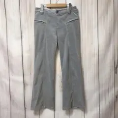 【T*point】古着　ブーツカット／フレアパンツ　ベロア生地　M-L相当