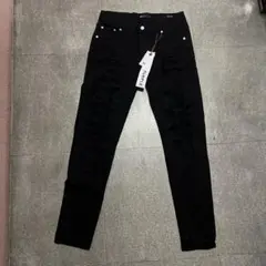 あずき様 専用PURPLE スキニーデニムパンツ ブラック 34