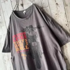 ハーレーダビッドソン Tシャツ バイク ビッグプリント ビンテージ アメカジ