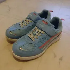 キッズ　LUVRUSH　水色　スニーカー　21.0cm　防水