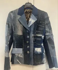 Dolce&Gabbana パッチワークデニムジャケット36サイズ