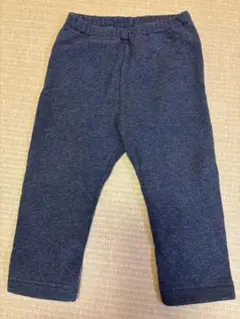 ネイビー フリース裏地 パンツ 80
