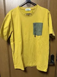 LOGOS 半袖Tシャツ ジップポケット付き イエロー LLのサムネイル