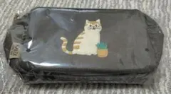 【未開封品】カルディ　ニャンコーヒー　コーデュロイポーチ　猫のサムネイル