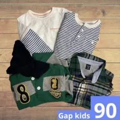 セット　ギャップキッズ　ストライプ ポロシャツ　トップス　90 合わせやすい