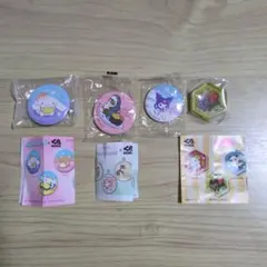 くら寿司　シナモロール・モフサンド・クロミ缶バッジ　すしペット箸置き　計4点