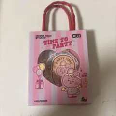 BT21 COOKY モバイルデコステッカー TIME TO PARTY