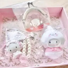 こぎみゅん　ちびっとも　雪の精　シークレットストラップ　フリル　がま口　サンリオ