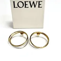 LOEWE フープピアス ゴールド シルバーのサムネイル