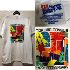 JAPANESE 90'sヴィンテージ 徳間ノベルズ20周年記念プリントTシャツ