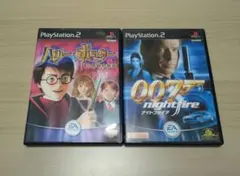 ハリーポッターと秘密の部屋と007ナイトファイアプレステ2ソフト二本セット