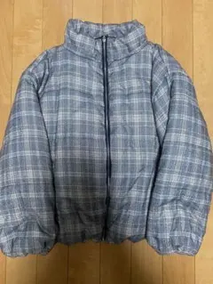 チェックダウンジャケット ダウンジャケット