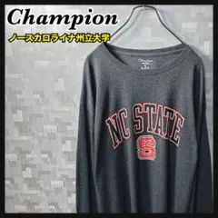 チャンピオン USA大学 カレッジ 長袖 Tシャツ ロンT メンズ 2XL 古着