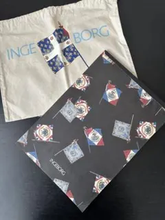 【INGEBORG】　フラッグデザイン 巾着袋&レポート用紙のサムネイル