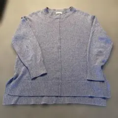 earth music&ecology ブルーニットセーター 長袖