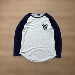 90s vintage NY raglan T-shirt y2k アキンボ似