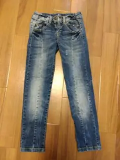 Zaraスタッズ付き デニムパンツ ロングパンツガールズ