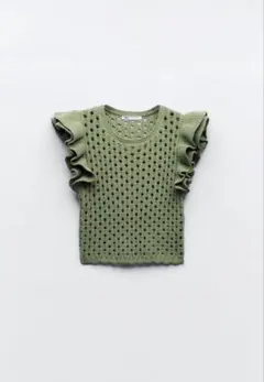 ZARA シェニールトップスフリルのサムネイル