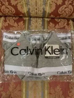 新品未使用Calvin Klein グレー ブラジャーショーツ上下セットS
