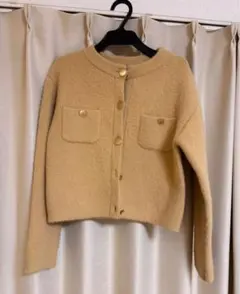 スナイデル・フォックスファーニットジャケット・イエロー