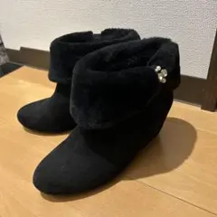 ショートブーツ ファー付き