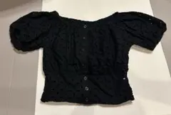 MURUA オフショル ブラウス ブラックのサムネイル