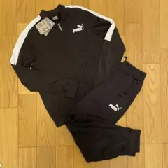 PUMA　プーマ　160　ジャージ上下　キッズ　セットアップ　ブラック　黒