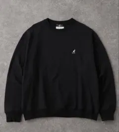 KANGOL ブラック クルーネックスウェット