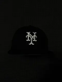 ニューエラ メッシュキャップ NYロゴ ブラック フリーサイズ