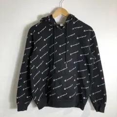 Champion ロゴプリント ブラック パーカー y2k 00'sヴィンテージ