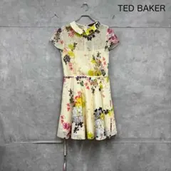 TED BAKER フローラル シアー ミニワンピース N1061