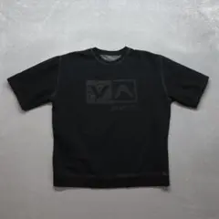 RVCA A0959 半袖スウェット XL 黒 ロゴプリントのサムネイル