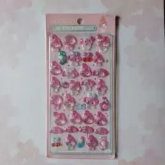 マイメロディ 3Dシール ピンク