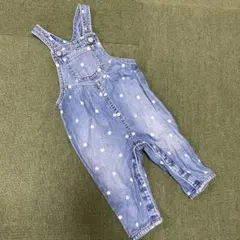 Baby GAP 水玉デニムオーバーオール 12-18ヶ月