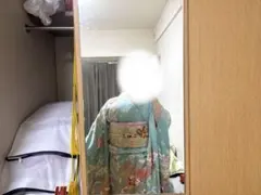 振袖　水色