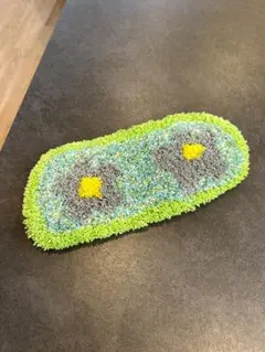 タフティング　ミニラグ　お花　クリスマス　プレゼント　雑貨　小物