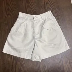 美品　UNIQLO リネンコットンショートパンツ XS ベージュ 夏定番