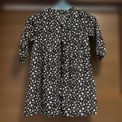 キッズ長袖ワンピース 花柄 小花柄100cm 2wayのサムネイル