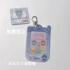 キャンドゥ カードケースキーホルダー Y2K柄 初音ミク KAITO ボカロ