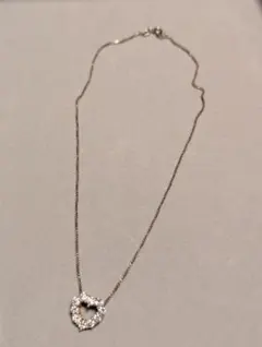 レディース　ハートキュービックジルコニア ネックレス