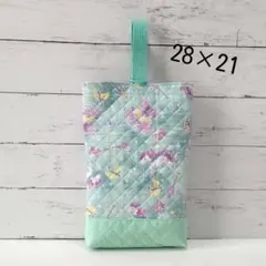 ハンドメイド上靴入れ(ユニコーンミント)