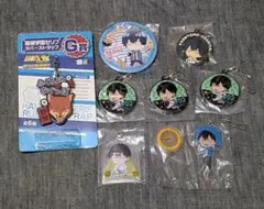 弱虫ペダル 荒北靖友 缶バッジ リフレクターチャーム アクリルキーホルダー