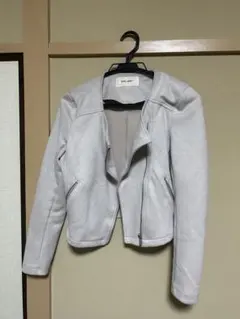 ROYAL PARTY ライダース ライトグレー