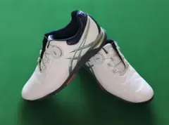 ASICS ゴルフシューズ BOA ホワイト ネイビー　27.5cmのサムネイル