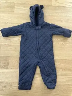 クマ耳付きフード キルティングアウター 80cm