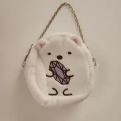 白いクマの宝石ポーチ　すみっコぐらし　しろくま