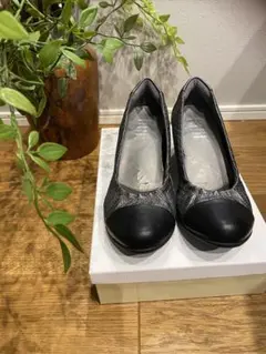 fitfit ウェッジソールパンプス メタリックグレーのサムネイル