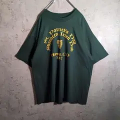 90s セントパトリック Tシャツ シングルステッチ 緑 フルーツオブザルーム
