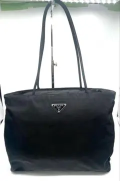 ⭐PRADA⭐　美品　プラダ　ハンドバッグ　ナイロン×レザー　ブラック プラダ PRADA ハンドバッグ - ナイロン×レザー 黒 バッグ